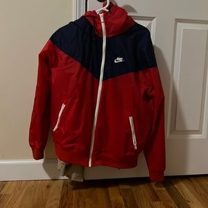 Nike red white and blue jacket